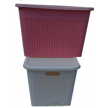 Кошик для зберігання з кришкою №885 (38*39*26см)